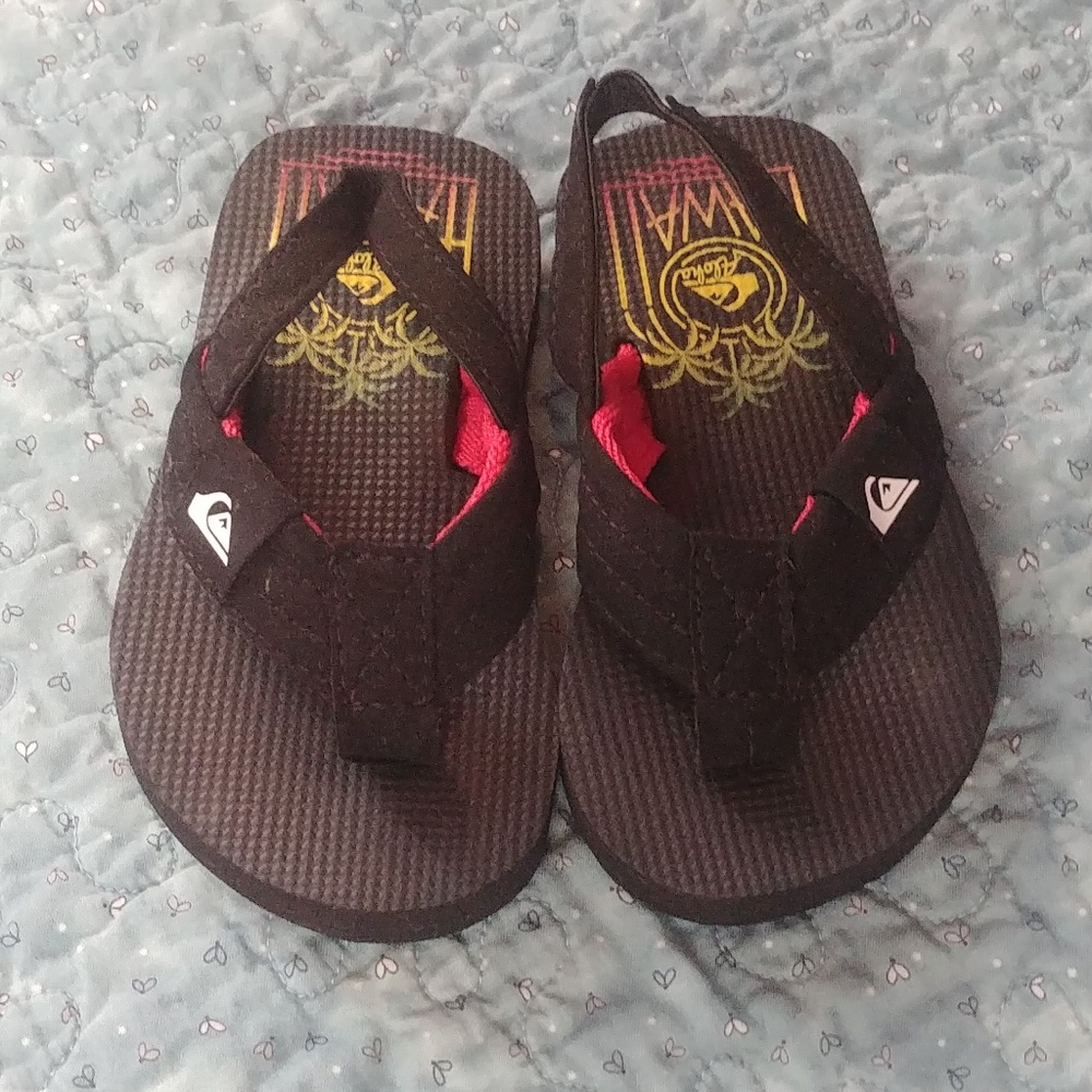 Quiksilver little boys flip flops